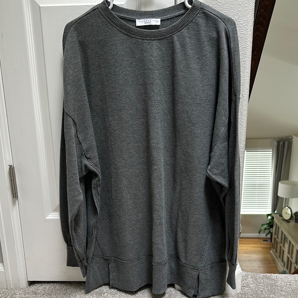 TALULAH Gray Tunic Top